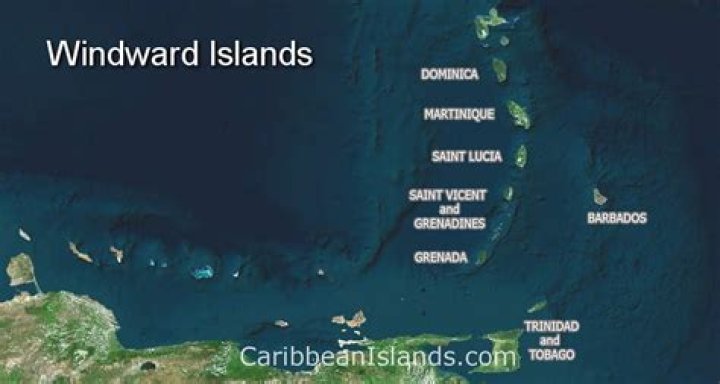What are the four Windward Islands?