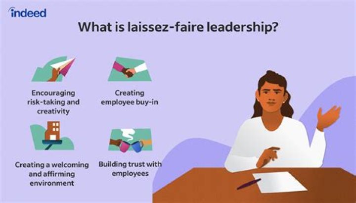 What does a laissez-faire leader do?