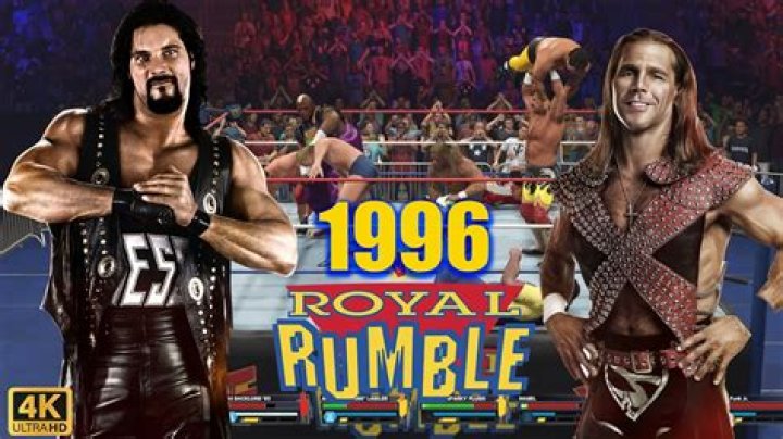 Who did Shawn Michaels last eliminated to win the 1996 Royal Rumble?